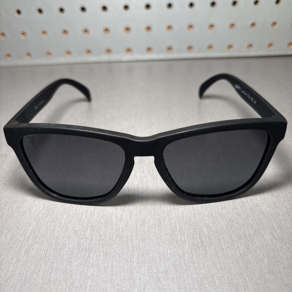 Goodr Sunglasses Back 9 Blackout Black Polarized Sports Active Running Golf